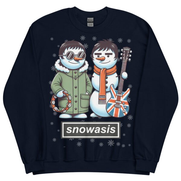 Snowasis Oasis Christmas Jumper Liam & Noel Gallagher Snowmen - Image 6