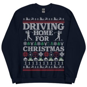 Golf Christmas Jumper Funny Driving Home For Christmas