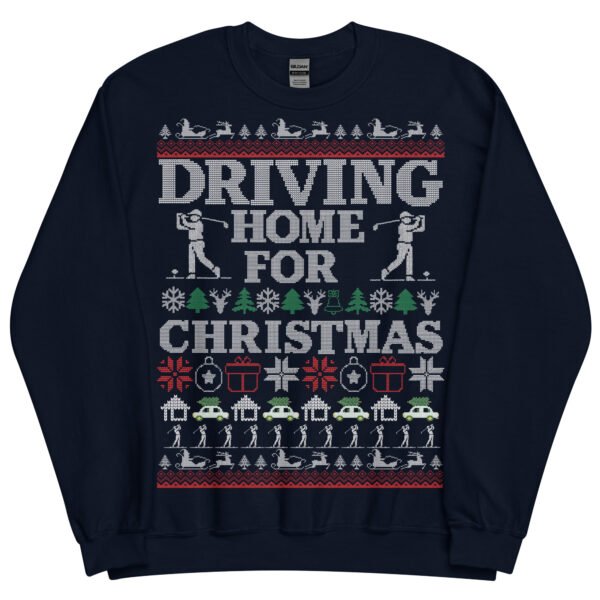 Golf Christmas Jumper Funny Driving Home For Christmas