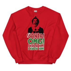 Buddy The Elf Christmas Jumper Santa OMG I Know Him