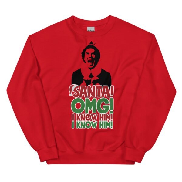 Buddy The Elf Christmas Jumper Santa OMG I Know Him