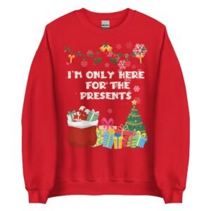 I’m Only Here For The Presents Jumper Christmas Jumper For Men