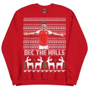 Declan Rice Christmas Jumper Dec The Halls Arsenal