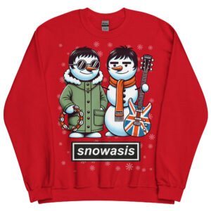 Snowasis Oasis Christmas Jumper Liam & Noel Gallagher Snowmen
