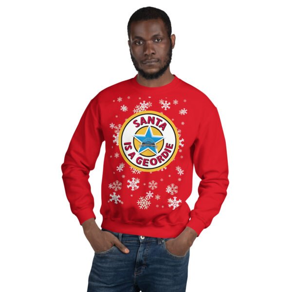 Santa Is A Geordie Christmas Jumper - Image 4