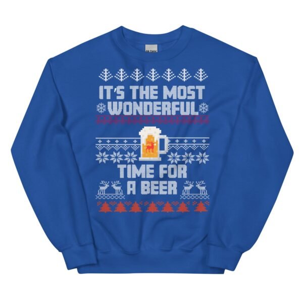The Most Wonderful Time For A Beer Christmas Jumper Sweatshirt - Image 5