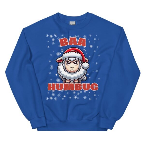 Baa Humbug Christmas Jumper Day Funny Christmas Sweatshirt - Image 5