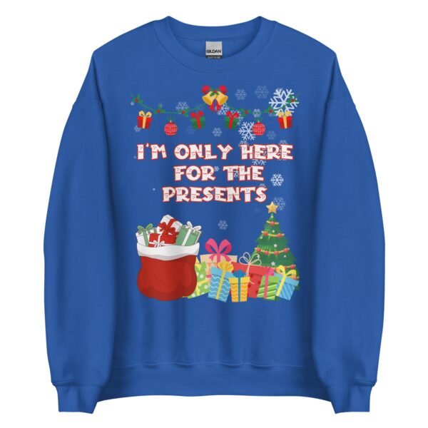 I’m Only Here For The Presents Jumper Christmas Jumper For Men - Image 7