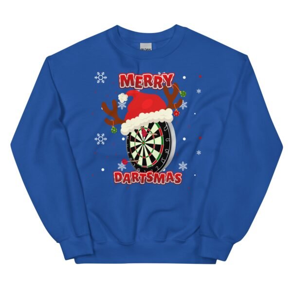 Merry Dartsmas Christmas Jumper Darts Sweatshirt - Image 8