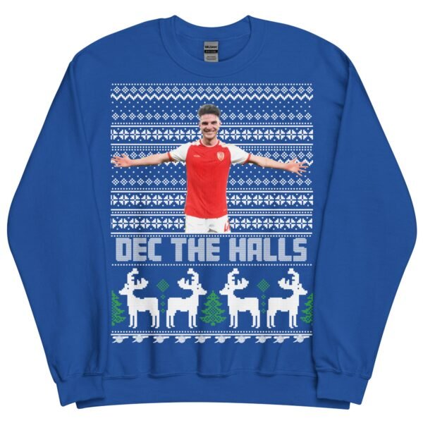 Declan Rice Christmas Jumper Dec The Halls Arsenal - Image 8