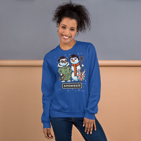 Snowasis Oasis Christmas Jumper Liam & Noel Gallagher Snowmen - Image 3