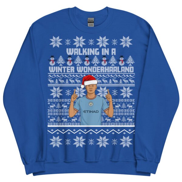 Erling Haaland Christmas Jumper Walking in a Winter Wonderhaaland - Image 9