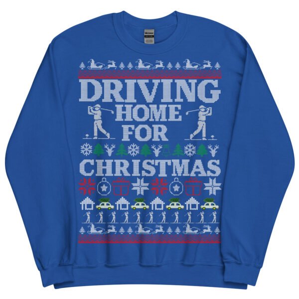 Golf Christmas Jumper Funny Driving Home For Christmas - Image 9
