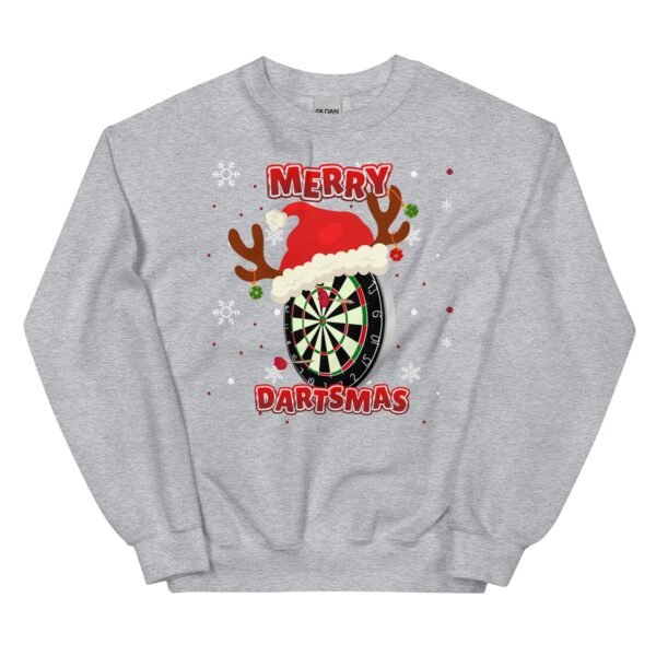Merry Dartsmas Christmas Jumper Darts Sweatshirt - Image 11