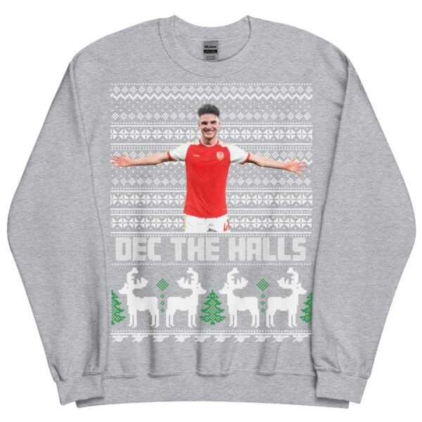 Declan Rice Christmas Jumper Dec The Halls Arsenal - Image 10