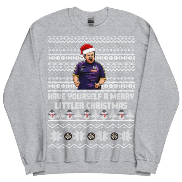 Luke Littler Christmas Jumper – Funny Luke “The Nuke” Darts Xmas Jumper - Image 10