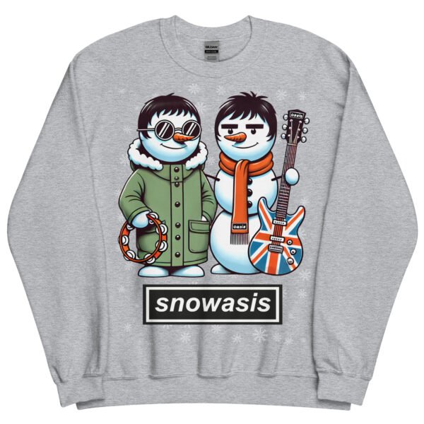 Snowasis Oasis Christmas Jumper Liam & Noel Gallagher Snowmen - Image 12