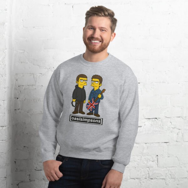 Oasis Simpsons Sweatshirt – Oasisimpsons Funny Jumper - Image 2