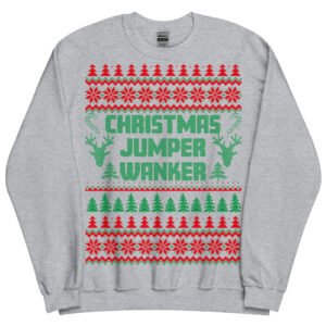 Christmas Jumper Wanker Funny Rude Christmas Jumpers