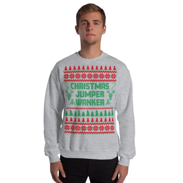 Christmas Jumper Wanker Funny Rude Christmas Jumpers - Image 2