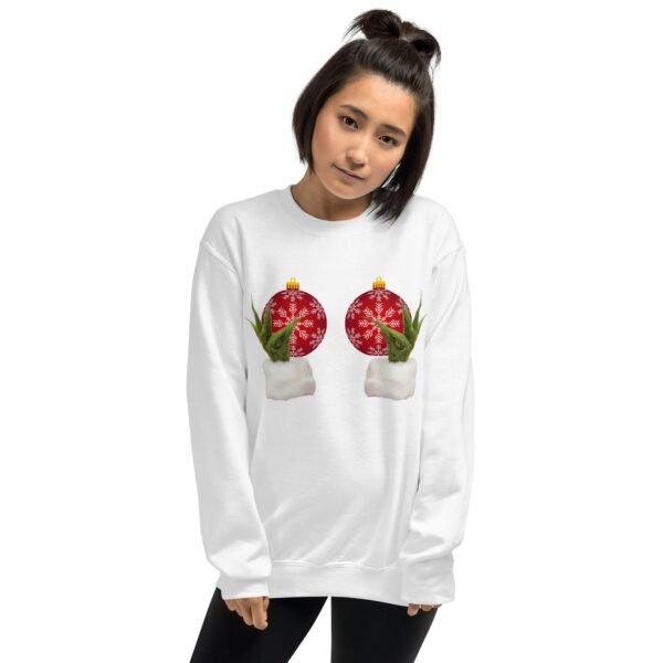 Grinch Pinch Baubles Funny Christmas Jumper - Image 3