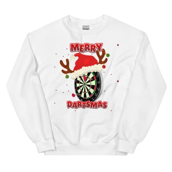 Merry Dartsmas Christmas Jumper Darts Sweatshirt - Image 13