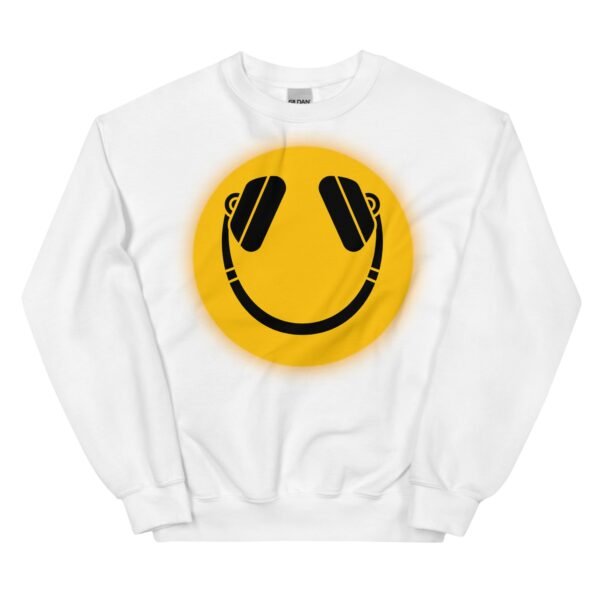Smiley Face DJ Headphones Sweatshirt - Image 8