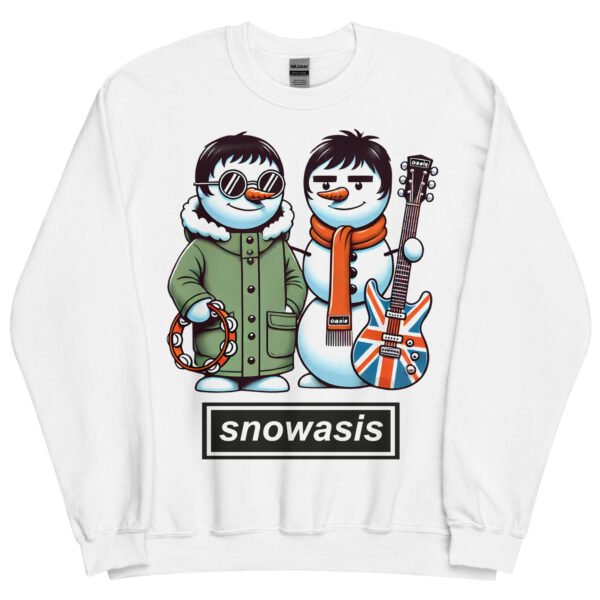 Snowasis Oasis Christmas Jumper Liam & Noel Gallagher Snowmen - Image 14