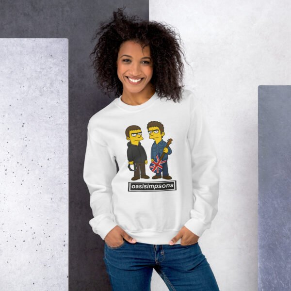 Oasis Simpsons Sweatshirt – Oasisimpsons Funny Jumper - Image 3