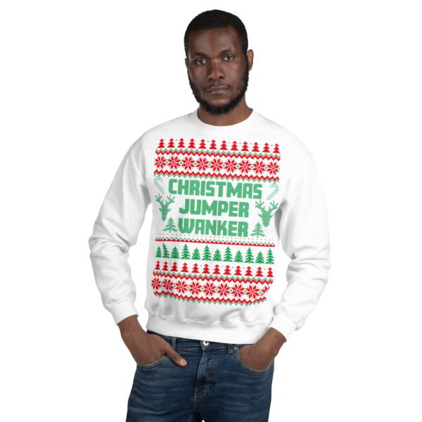 Christmas Jumper Wanker Funny Rude Christmas Jumpers - Image 3