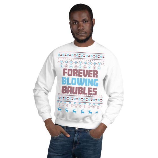 Forever Blowing Baubles West Ham Christmas Jumper Sweatshirt - Image 2