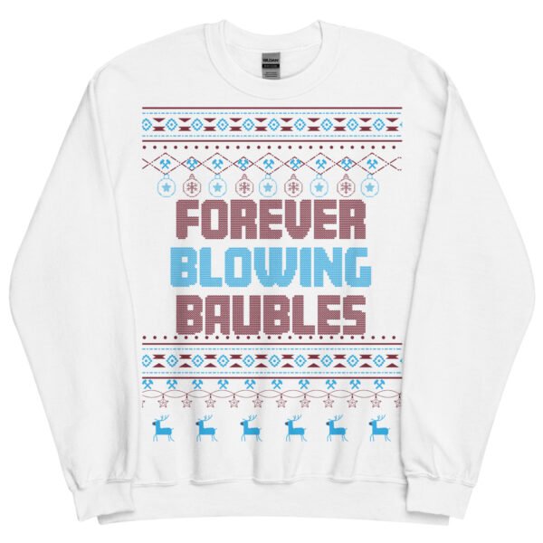 Forever Blowing Baubles West Ham Christmas Jumper Sweatshirt - Image 7