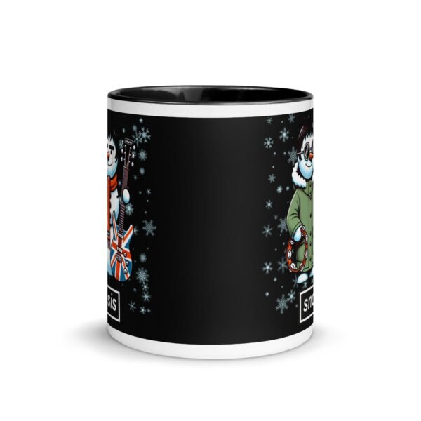 Snowasis Christmas Mug Oasis Liam & Noel Gallagher Snowman - Image 3