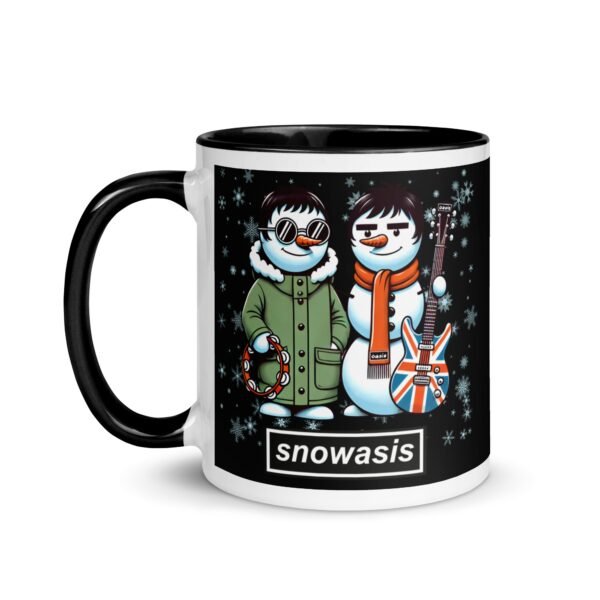 Snowasis Christmas Mug Oasis Liam & Noel Gallagher Snowman