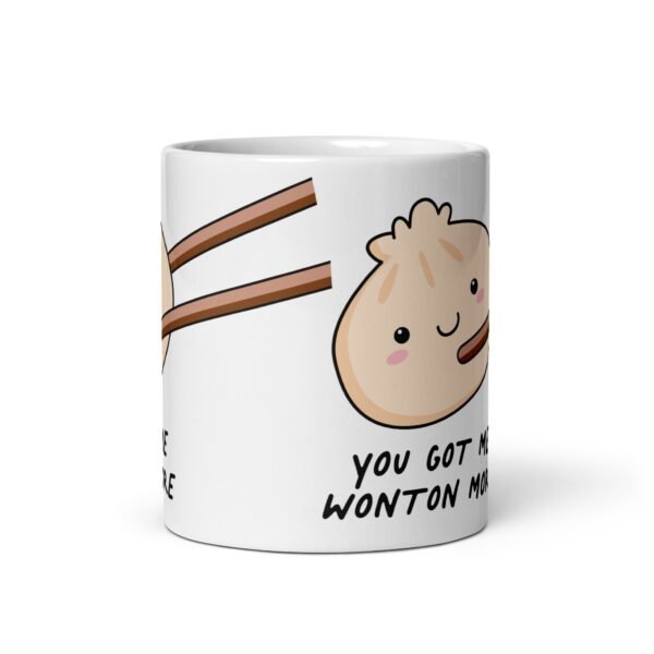 You Got Me Wonton More Mug Funny Corny Valentine’s Mug - Image 3