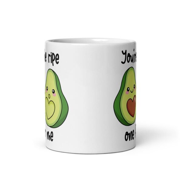 You’re The Ripe One For Me Corny Valentines Mug Avocado - Image 3