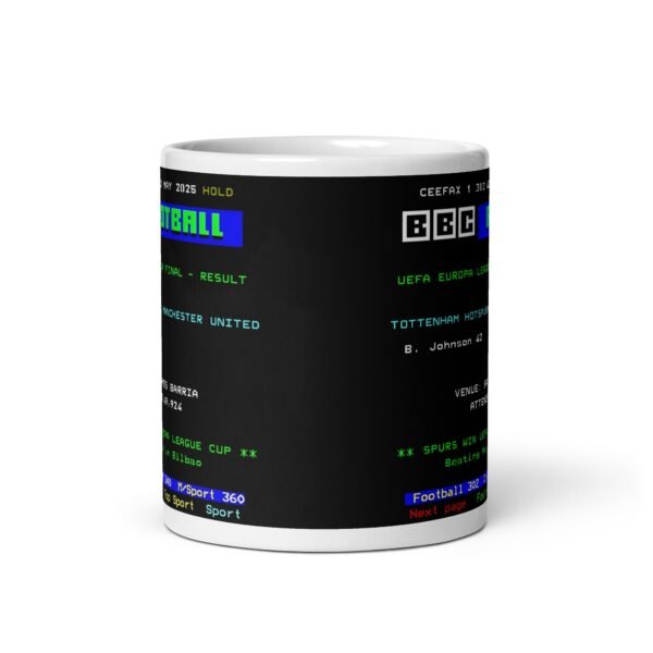Tottenham Europa League Final Ceefax Mug UEFA Cup 2025 - Image 4