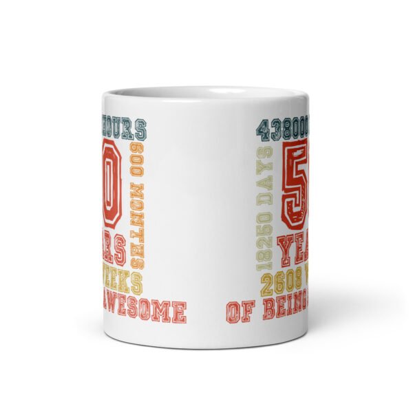 50th Birthday Mug 50 Years Of Being Awesome - Image 3