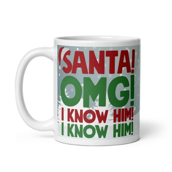 Buddy The Elf Christmas Mug Santa OMG I Know Him