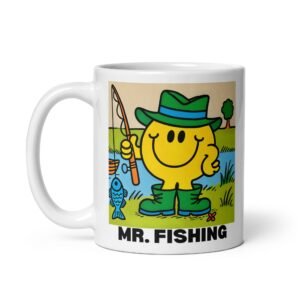 Mr. Fishing Mug Mr. Men Style Gift For Men Who Love Fishing