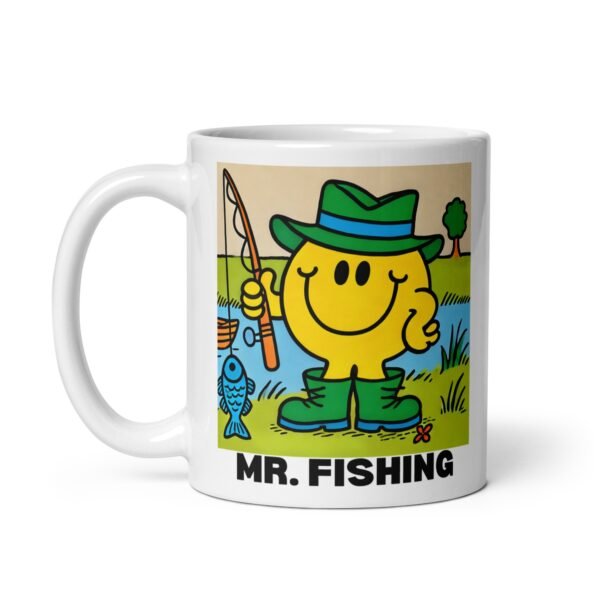 Mr. Fishing Mug Mr. Men Style Gift For Men Who Love Fishing