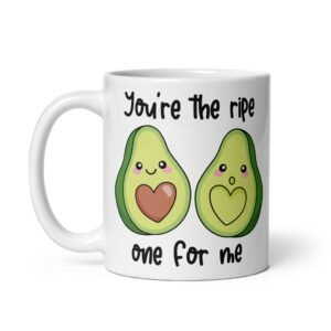 You’re The Ripe One For Me Corny Valentines Mug Avocado