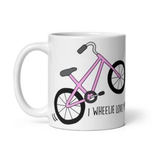 I Wheelie Love You Valentines Mug for Cyclists Fun Gift