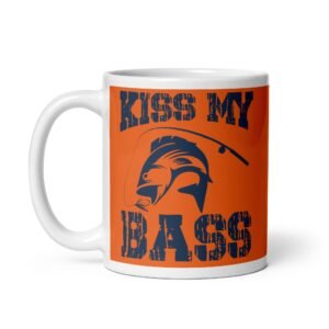 Kiss My Bass Funny Fishing Mugs