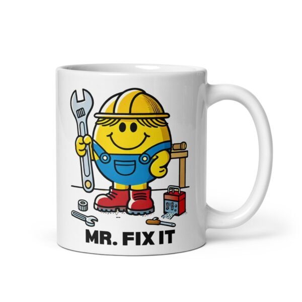 Mr. Fixit Mug Mr. Men Style Gift For Men Who Fix It DIY - Image 2