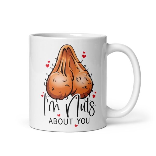 I’m Nuts About You Mug Rude Cheeky Valentines Day Mug - Image 2