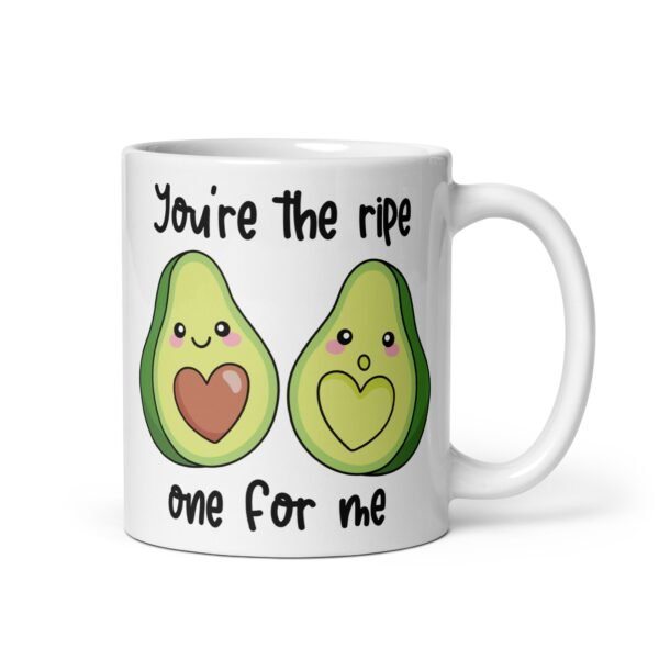 You’re The Ripe One For Me Corny Valentines Mug Avocado - Image 2