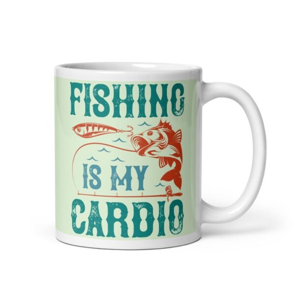 Fishing Is My Cardio – Gift Mug For Anglers - Image 2