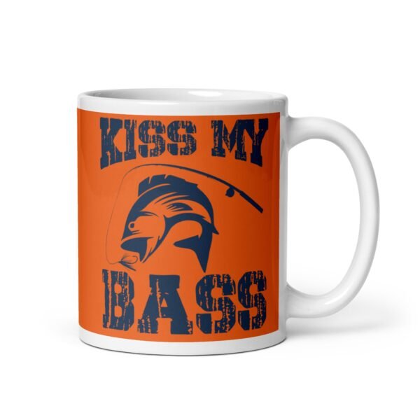 Kiss My Bass Funny Fishing Mugs - Image 2