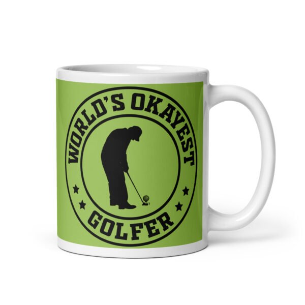 World’s Okayest Golfer Mug Golf Gift - Image 2